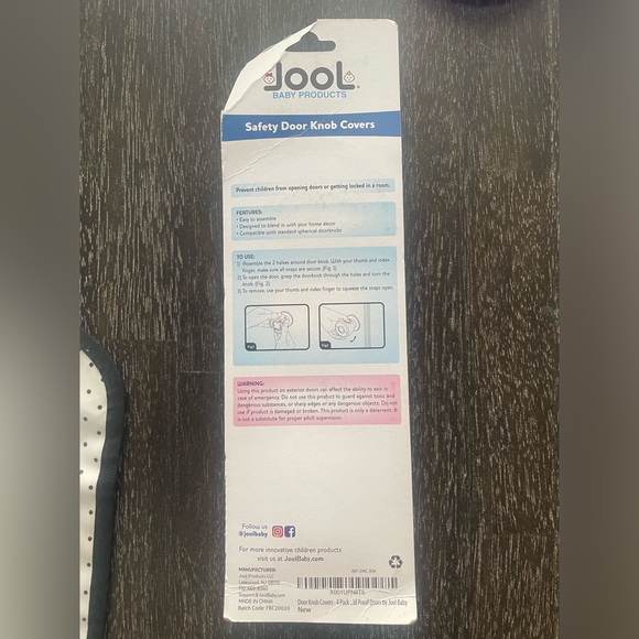 Jool Baby Door Knob Covers (4 Pack) Child Safety Cover - Child Proof Doors - Picture 2 of 2